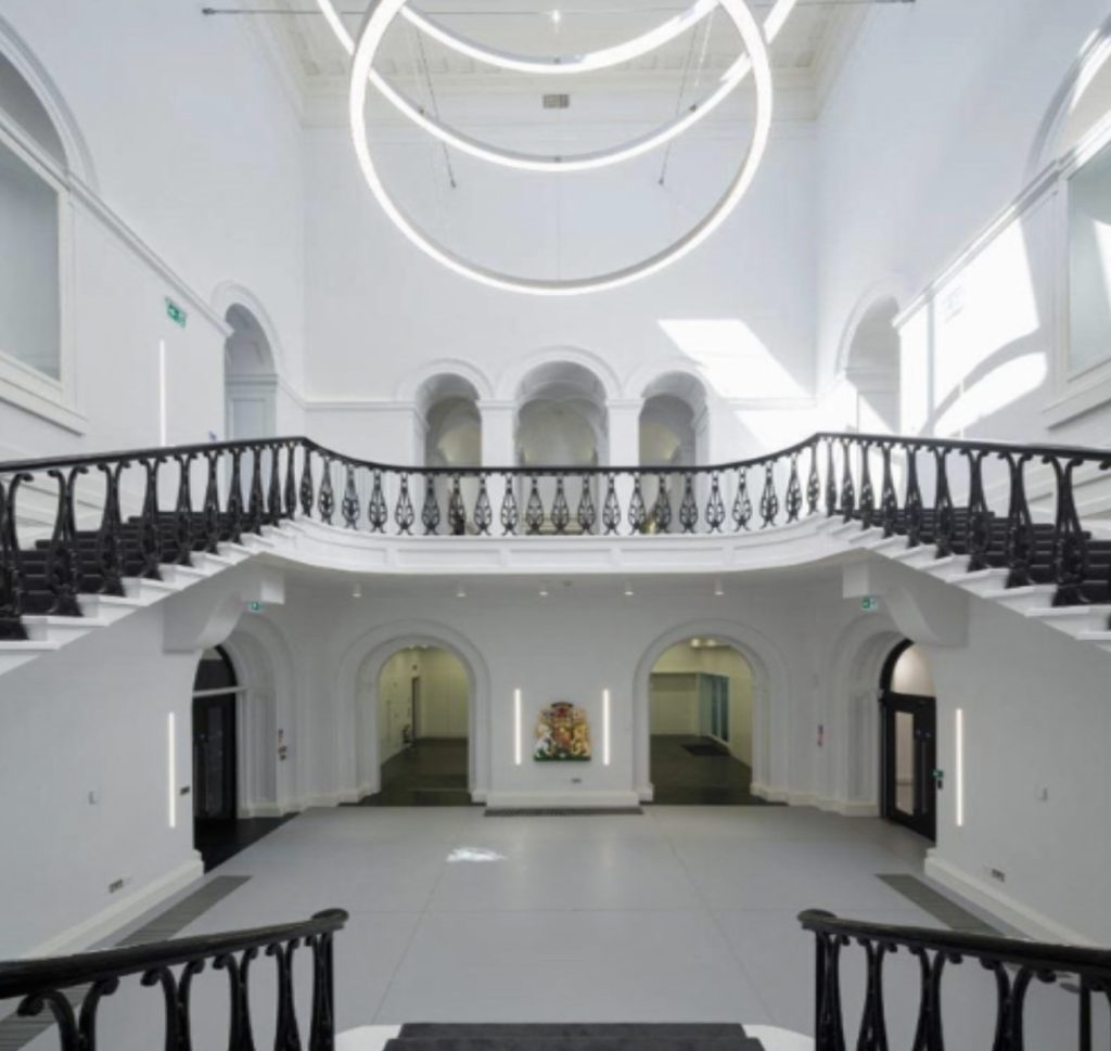 Inside of refurbished Custom House, Greenock, Inverclyde, Scotland