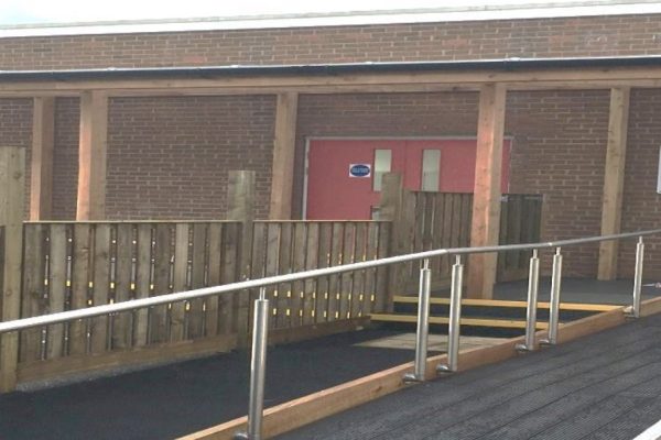 Outside of Maidens Primary School